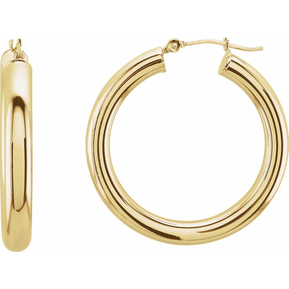 Tube Hoop Earrings