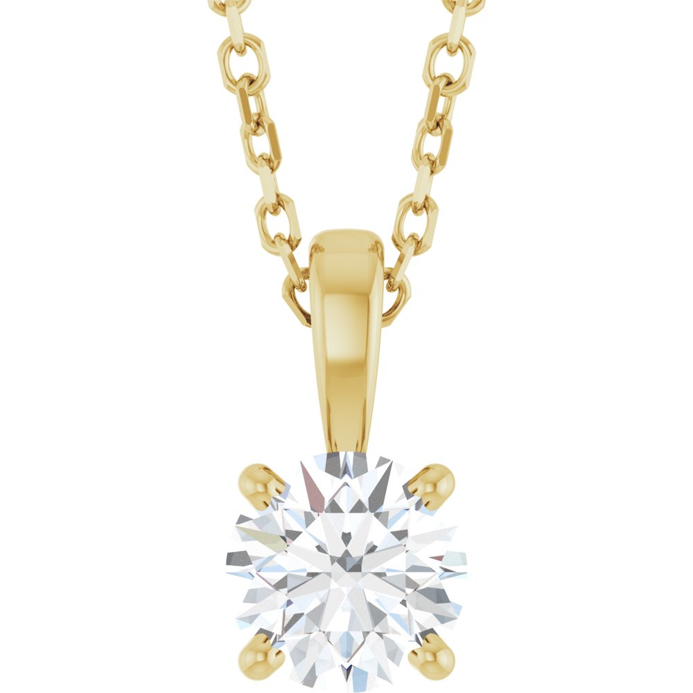 Diamond Solitaire Pendant
