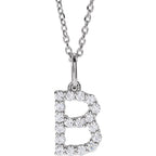 Diamond Initial Necklace