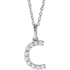 Diamond Initial Necklace