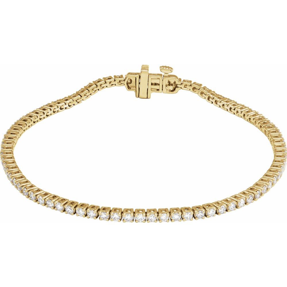 Diamond Tennis Bracelet | VS / Colorless / Excellent Round Lab-grown Diamonds / 14K