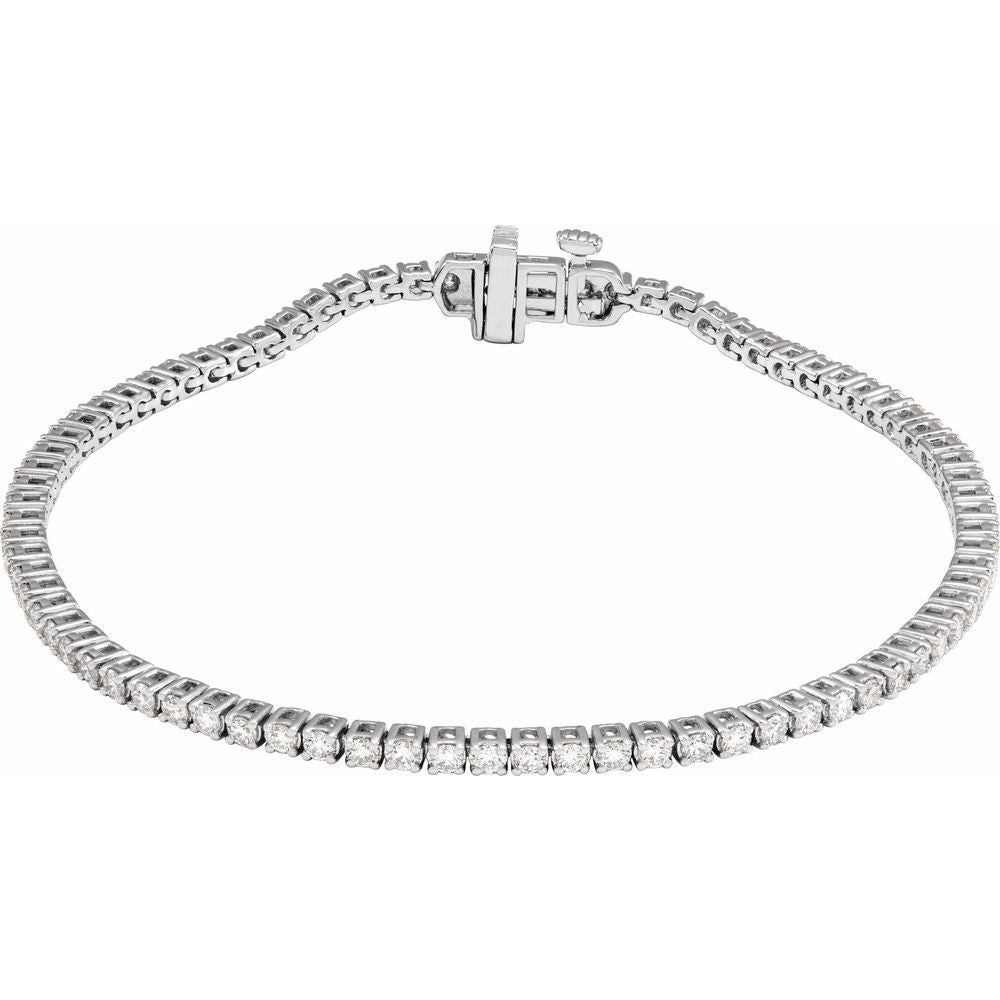 Diamond Tennis Bracelet | VS / Colorless / Excellent Round Lab-grown Diamonds / 14K