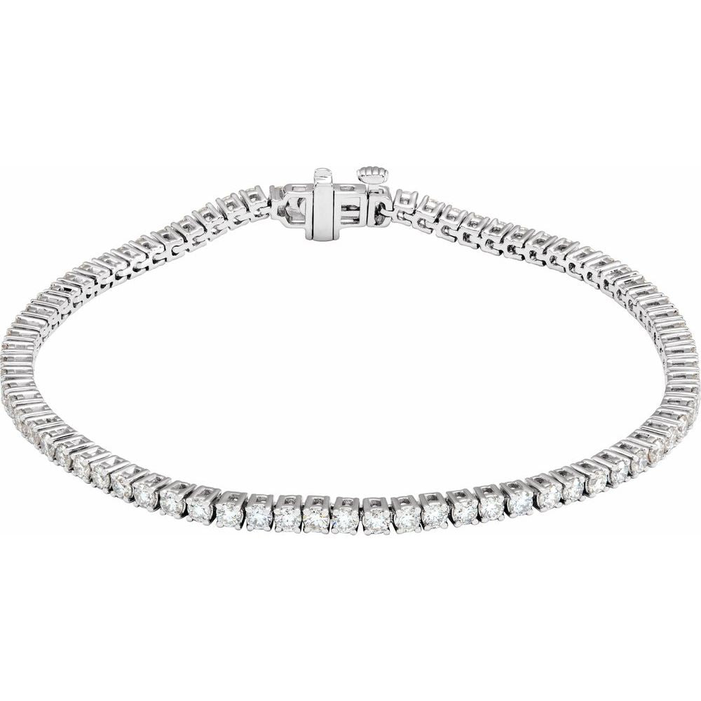Diamond Tennis Bracelet | VS / Colorless / Excellent Round Lab-grown Diamonds / 14K