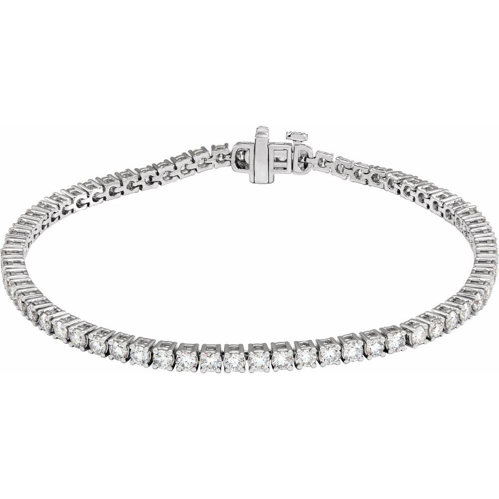 Diamond Tennis Bracelet | VS / Colorless / Excellent Round Lab-grown Diamonds / 14K