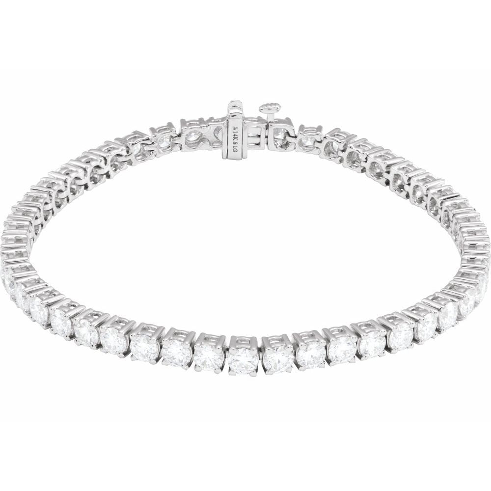 Diamond Tennis Bracelet | VS / Colorless / Excellent Round Lab-grown Diamonds / 14K