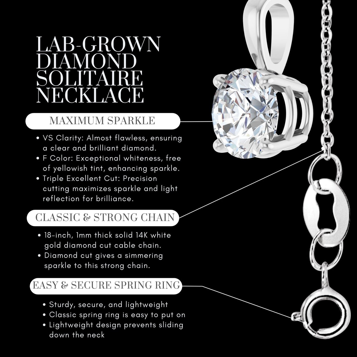 Diamond Solitaire Pendant