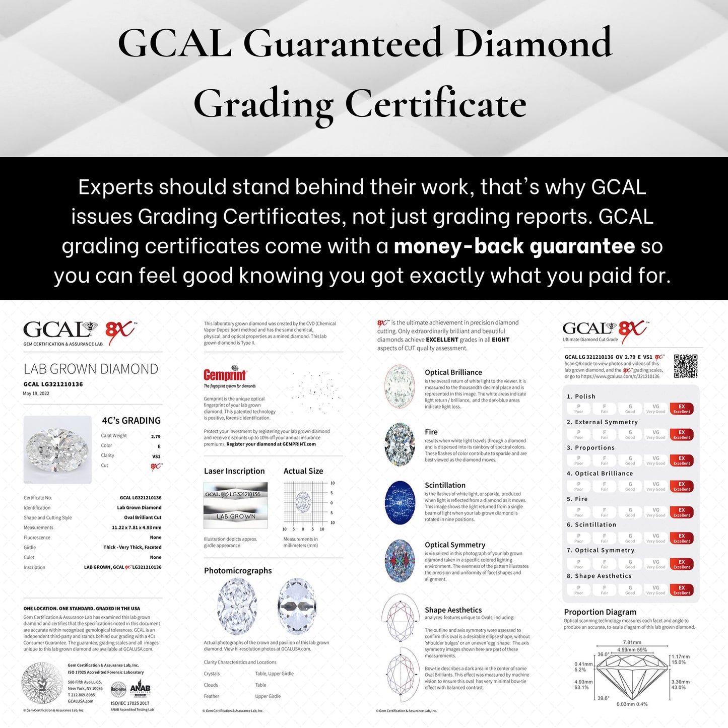 Oval Diamond - GCAL 8X Lab-Grown