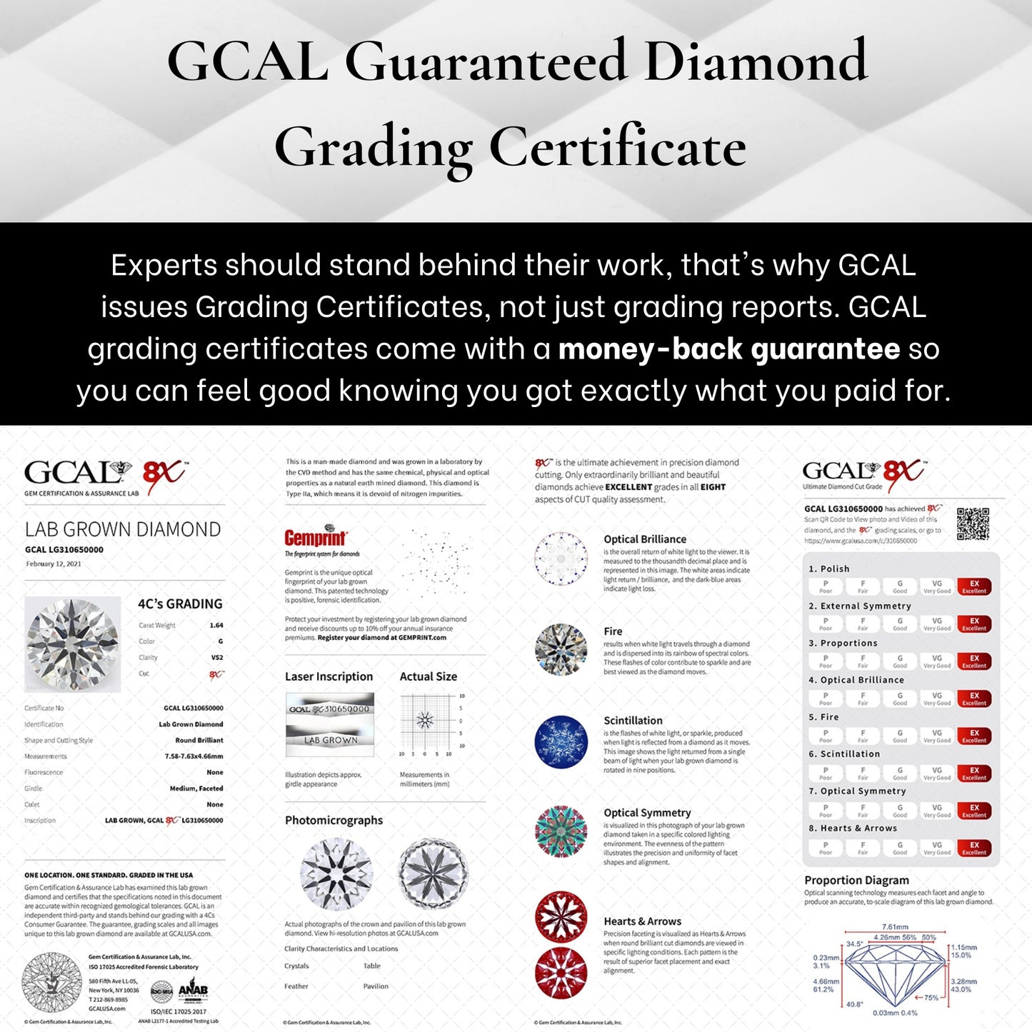 Round Diamond - GCAL 8X Lab-Grown