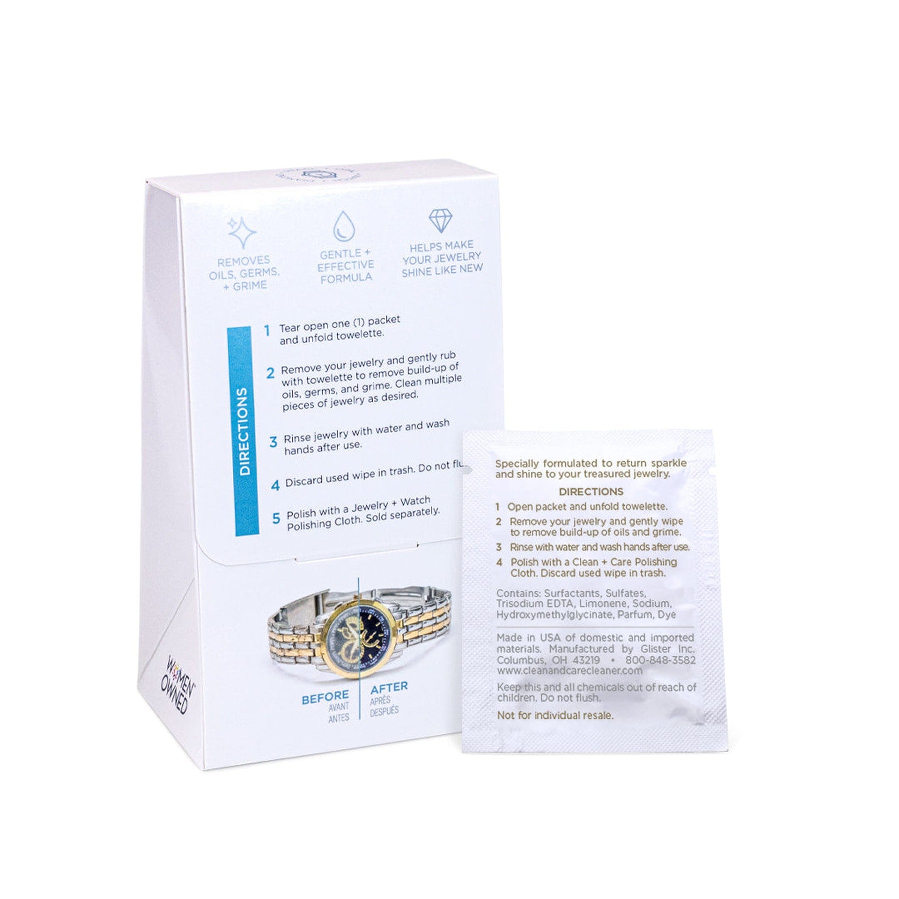 JEWELRY + WATCH CLEANSING WIPES