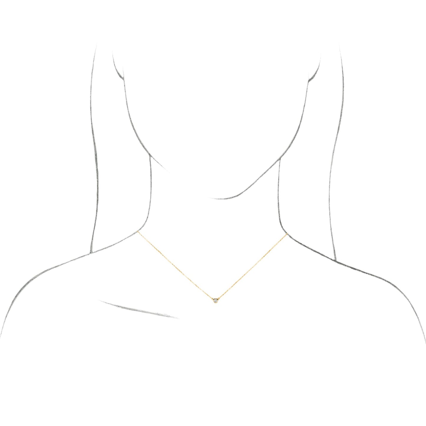 Rhodium-Plated Sterling Silver Imitation Alexandrite Solitaire 16" Necklace