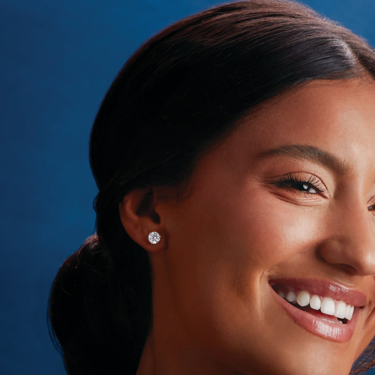 Diamond Earrings | 1-3 Carat Lab-Grown Diamond Studs in 14K White Gold