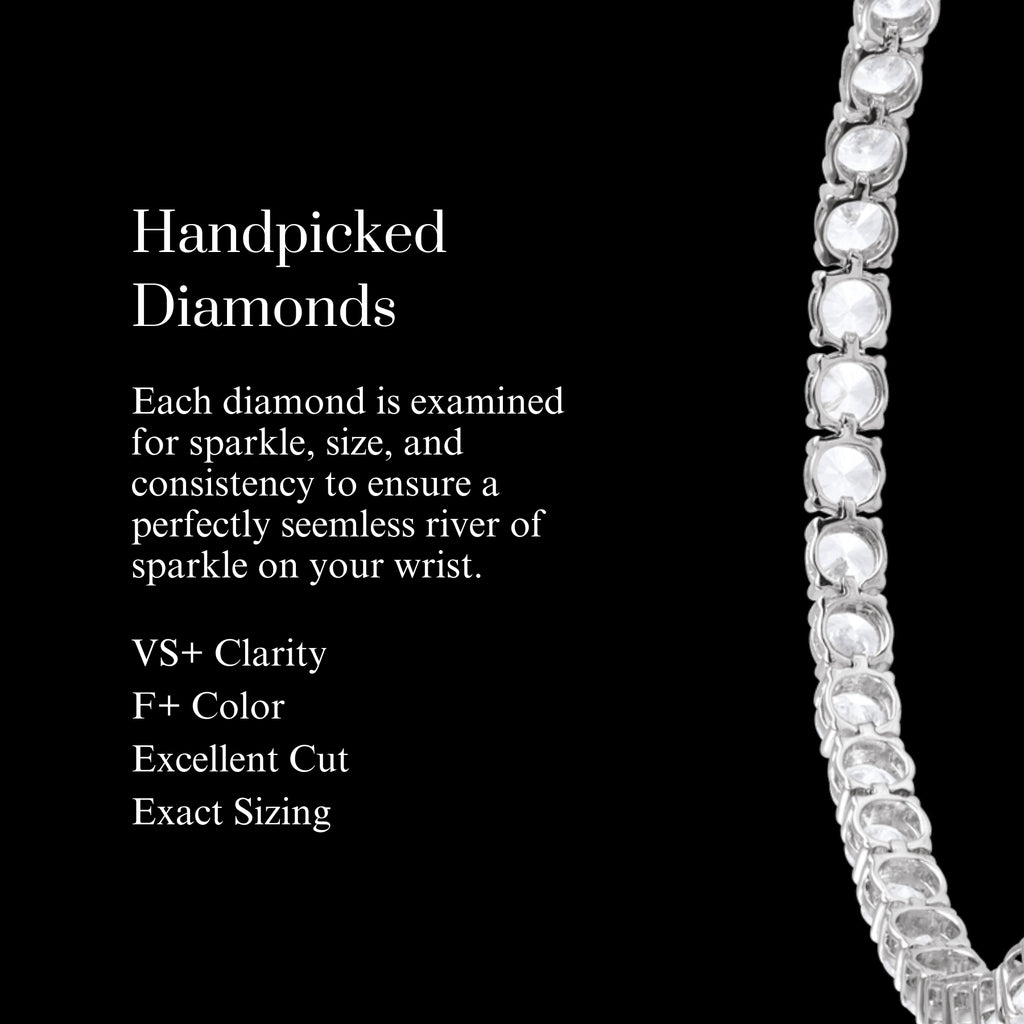 Diamond Tennis Bracelet | VS / Colorless / Excellent Round Lab-grown Diamonds / 14K