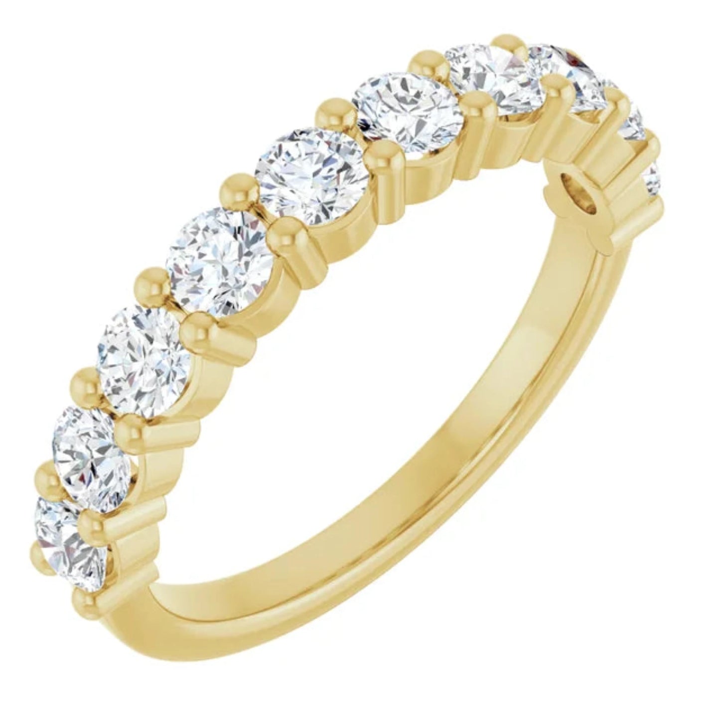 Diamond Anniversary Band | VS / Colorless / 10 Excellent Round Lab-grown Diamonds / 14K