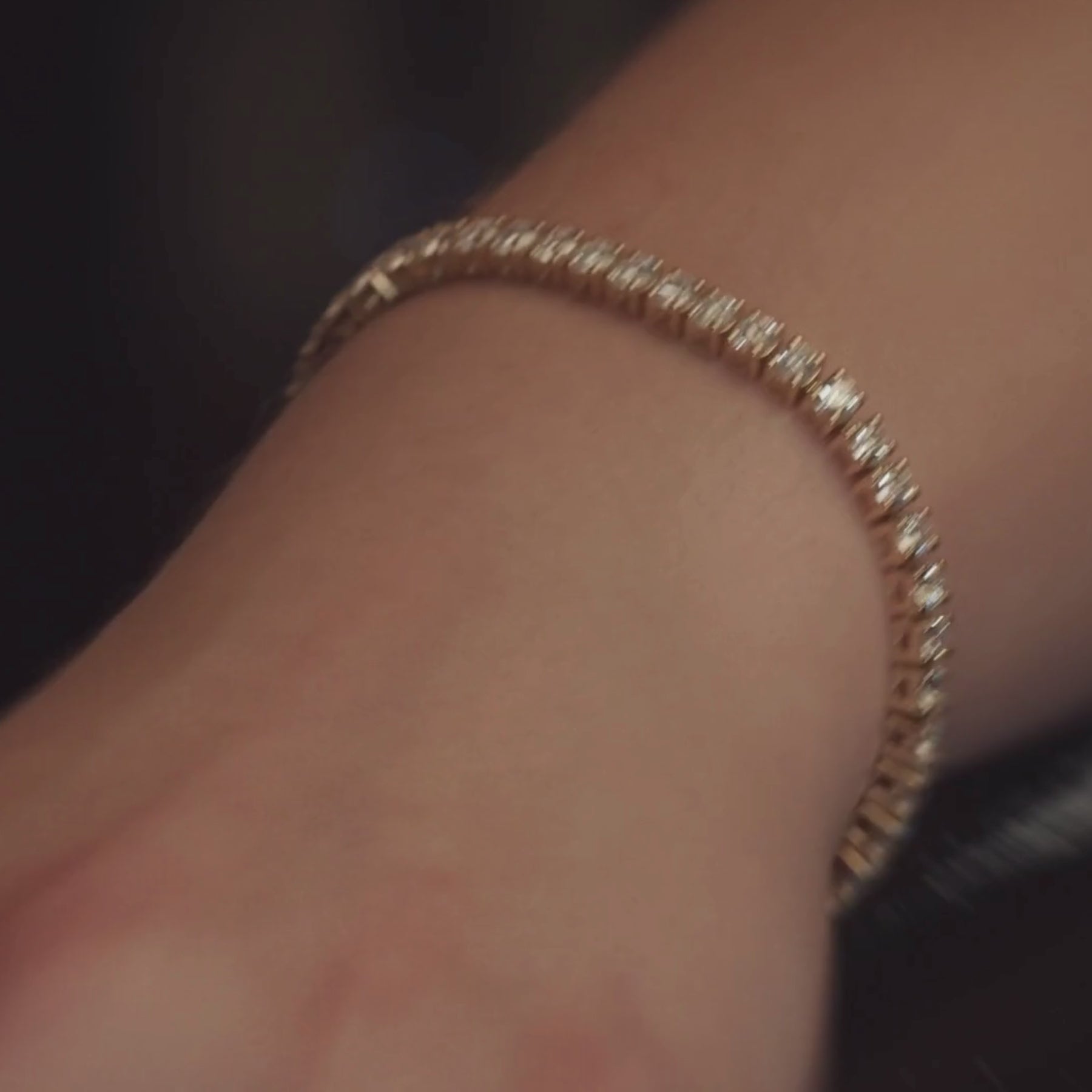 Diamond Tennis Bracelet | VS / Colorless / Excellent Round Lab-grown Diamonds / 14K